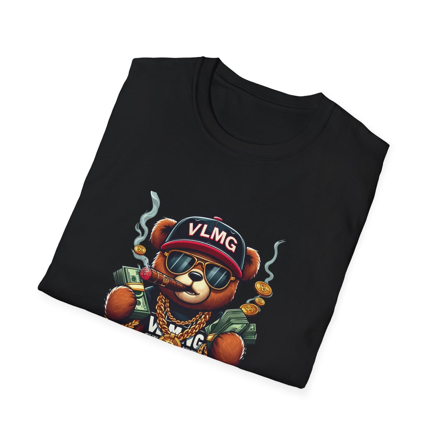 Fly Teddy Bear Unisex Softstyle T-Shirt