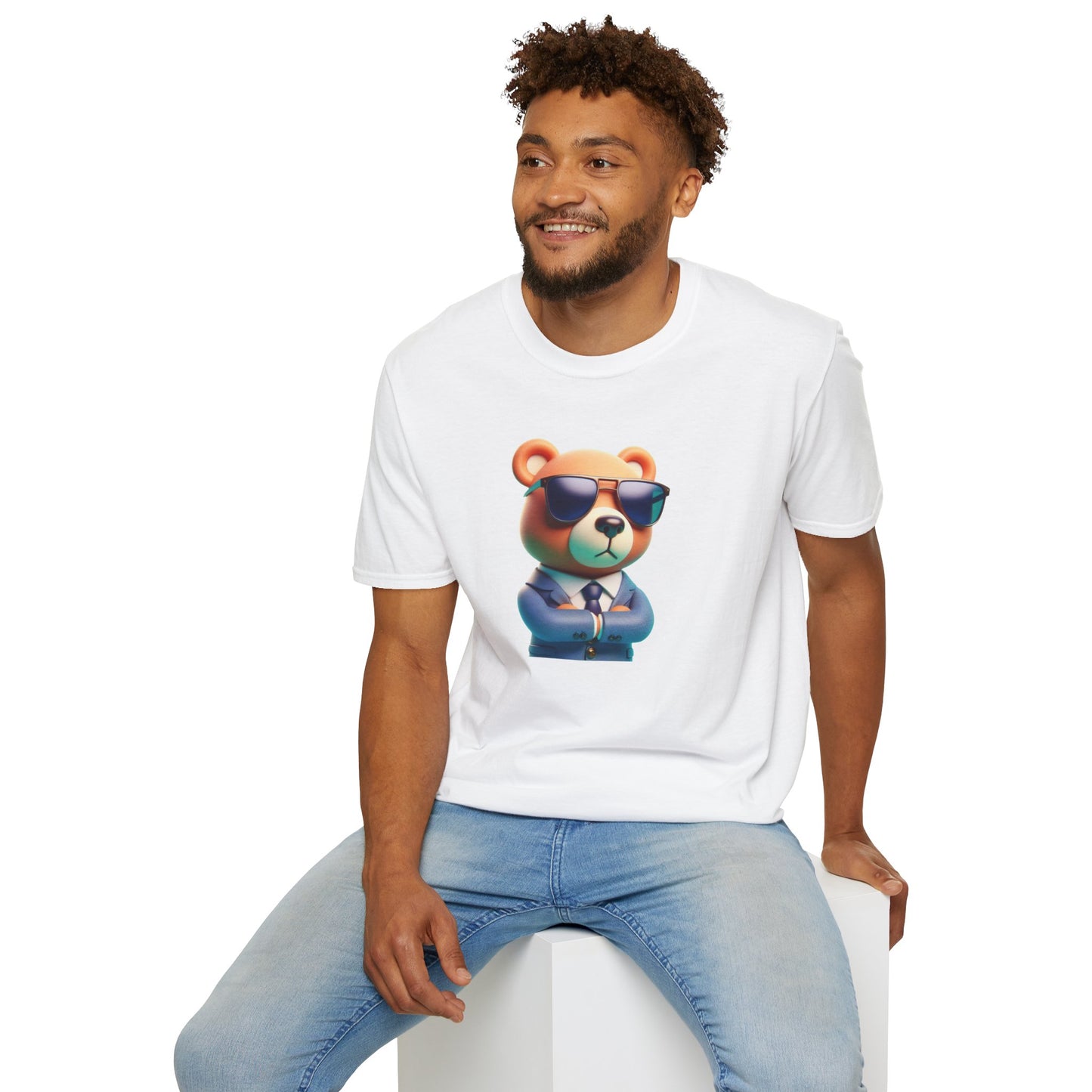 The Business Bear Unisex Softstyle T-Shirt