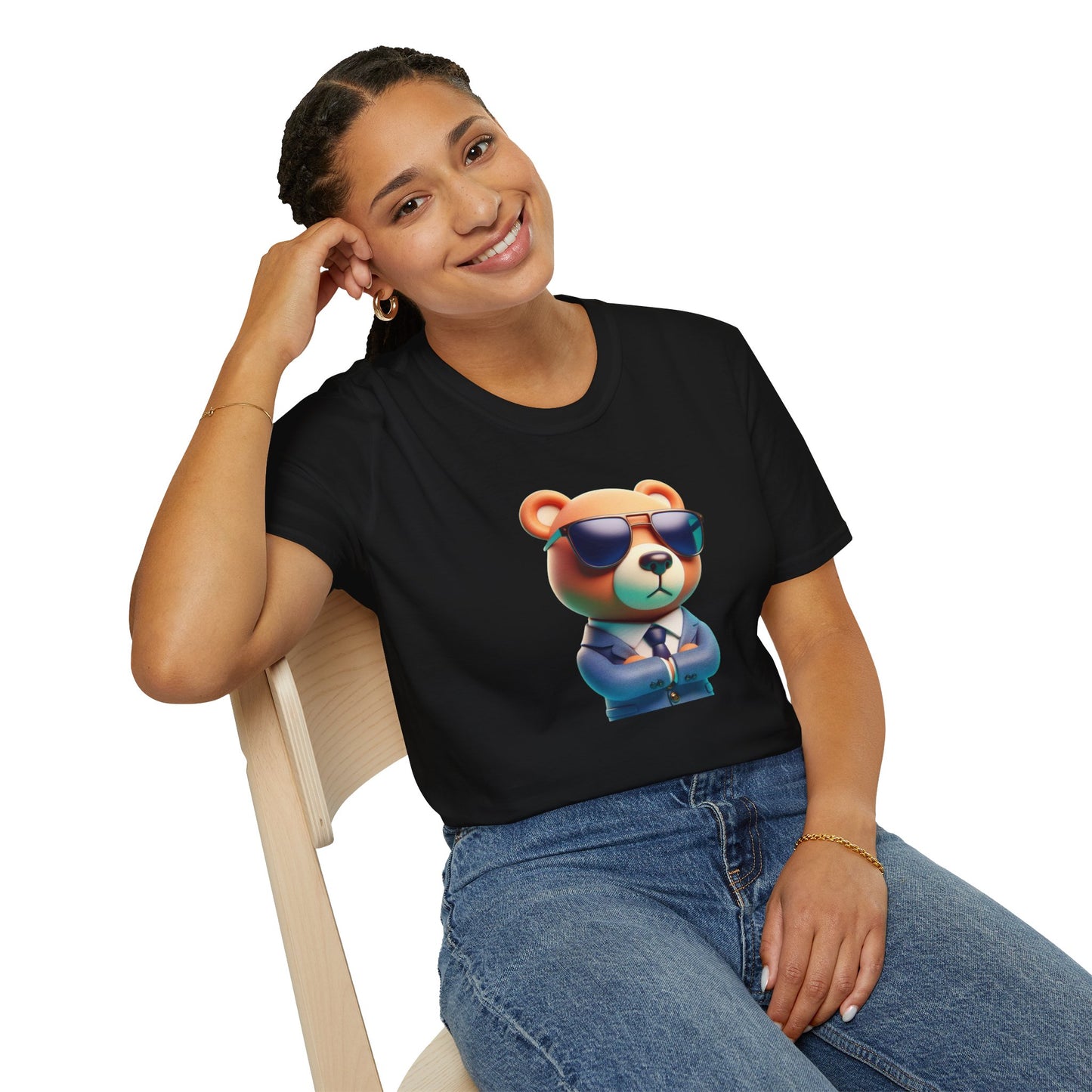 The Business Bear Unisex Softstyle T-Shirt