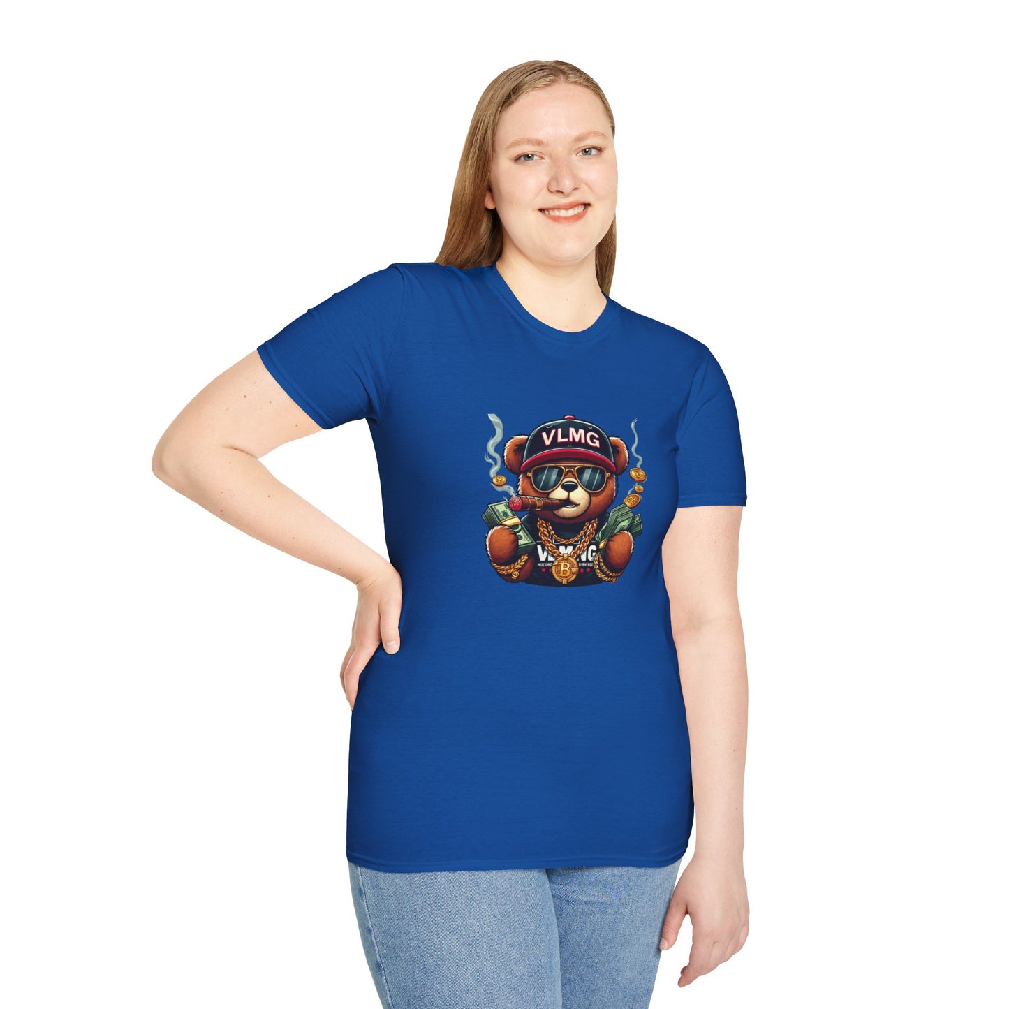 Fly Teddy Bear Unisex Softstyle T-Shirt