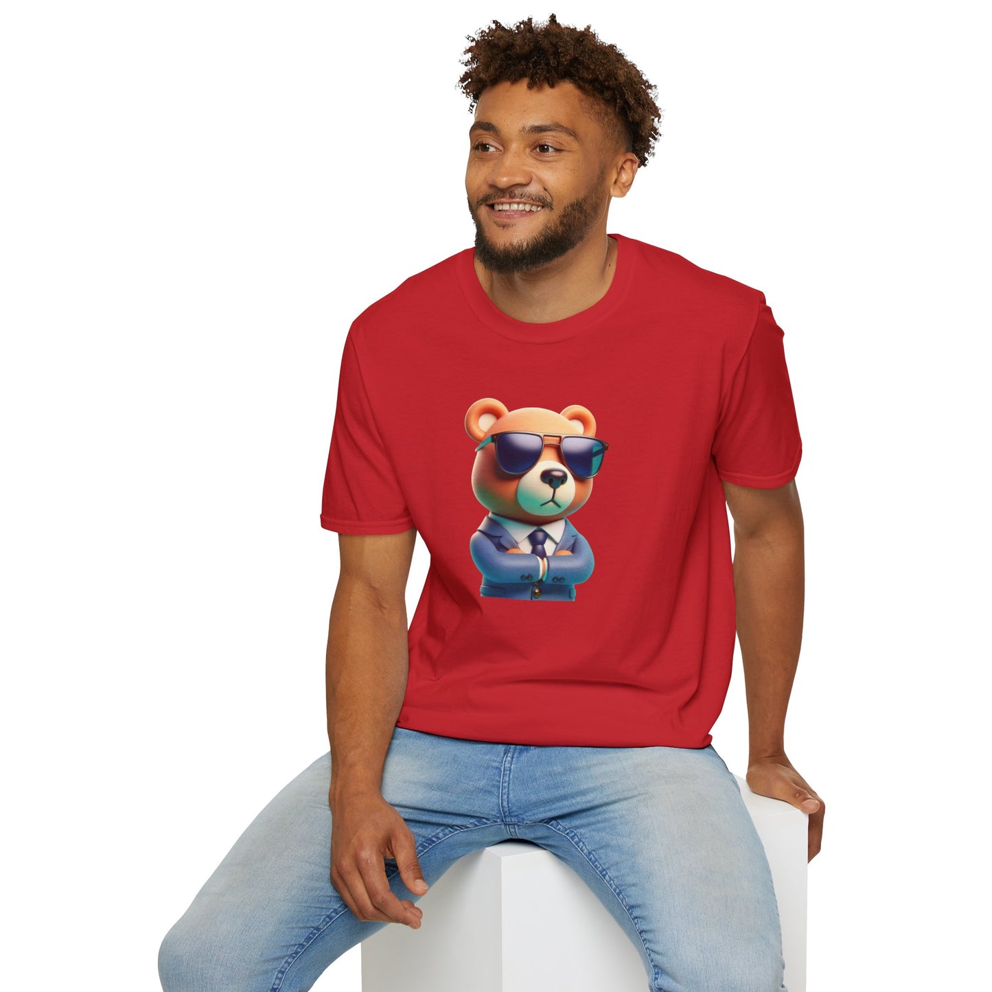 The Business Bear Unisex Softstyle T-Shirt