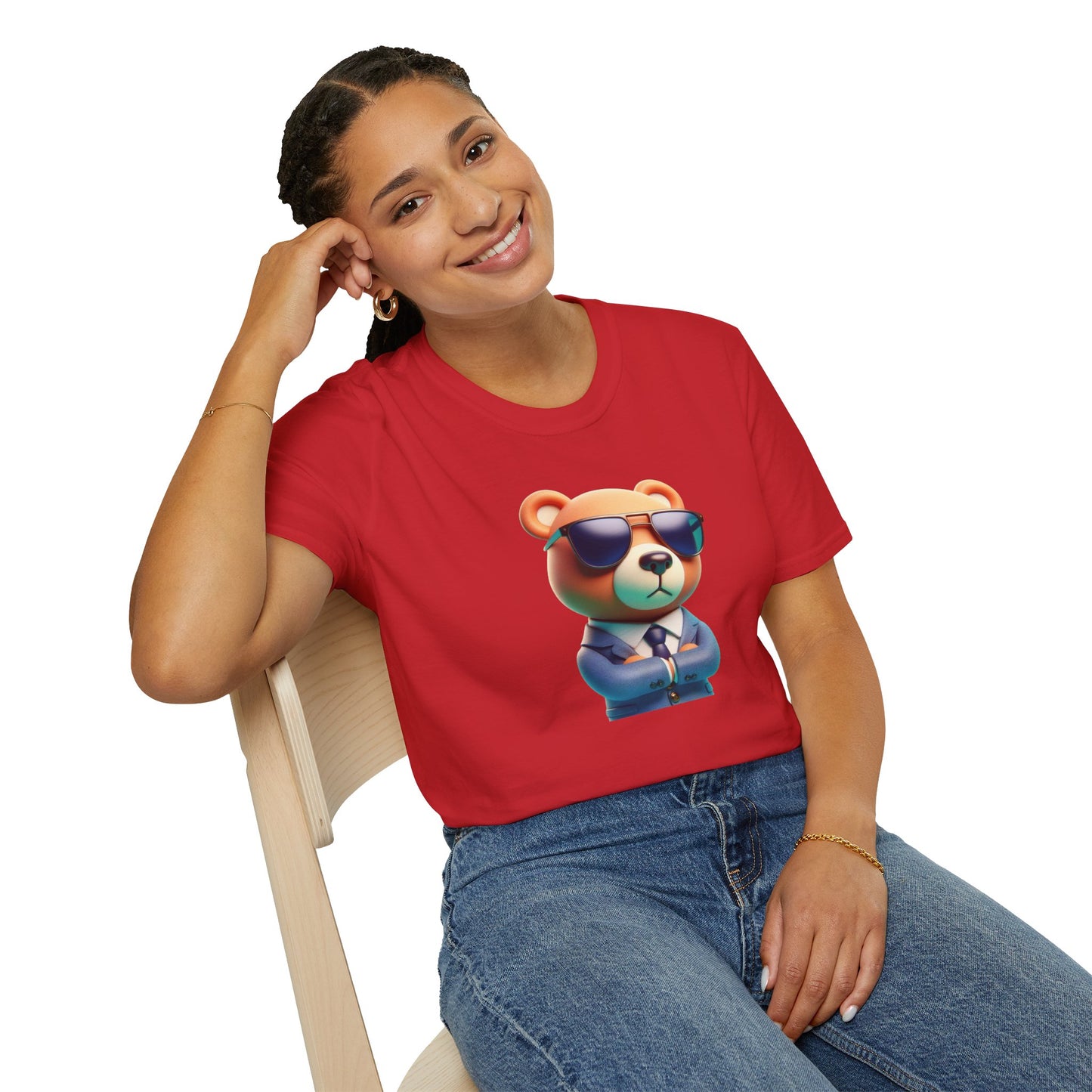 The Business Bear Unisex Softstyle T-Shirt