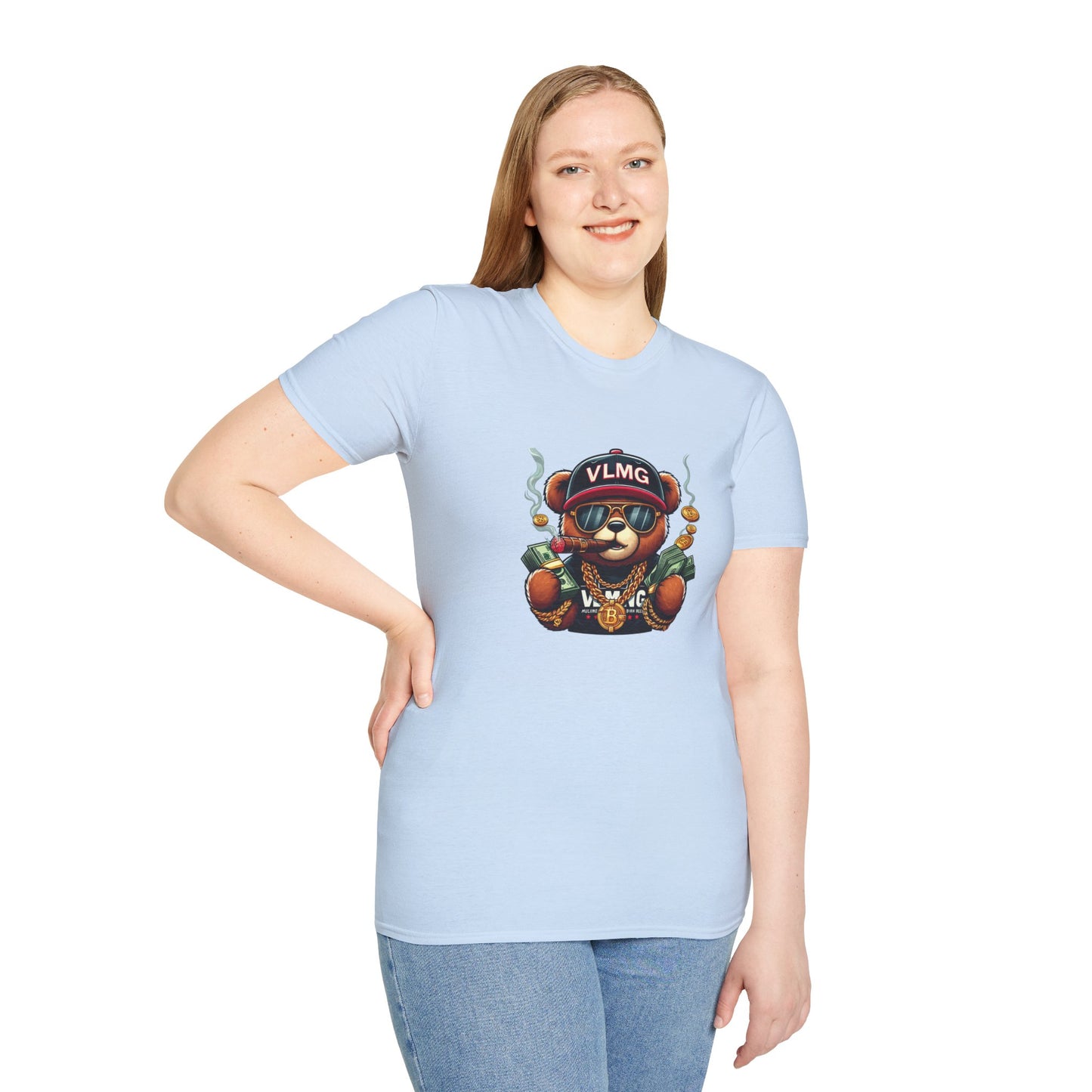 Fly Teddy Bear Unisex Softstyle T-Shirt