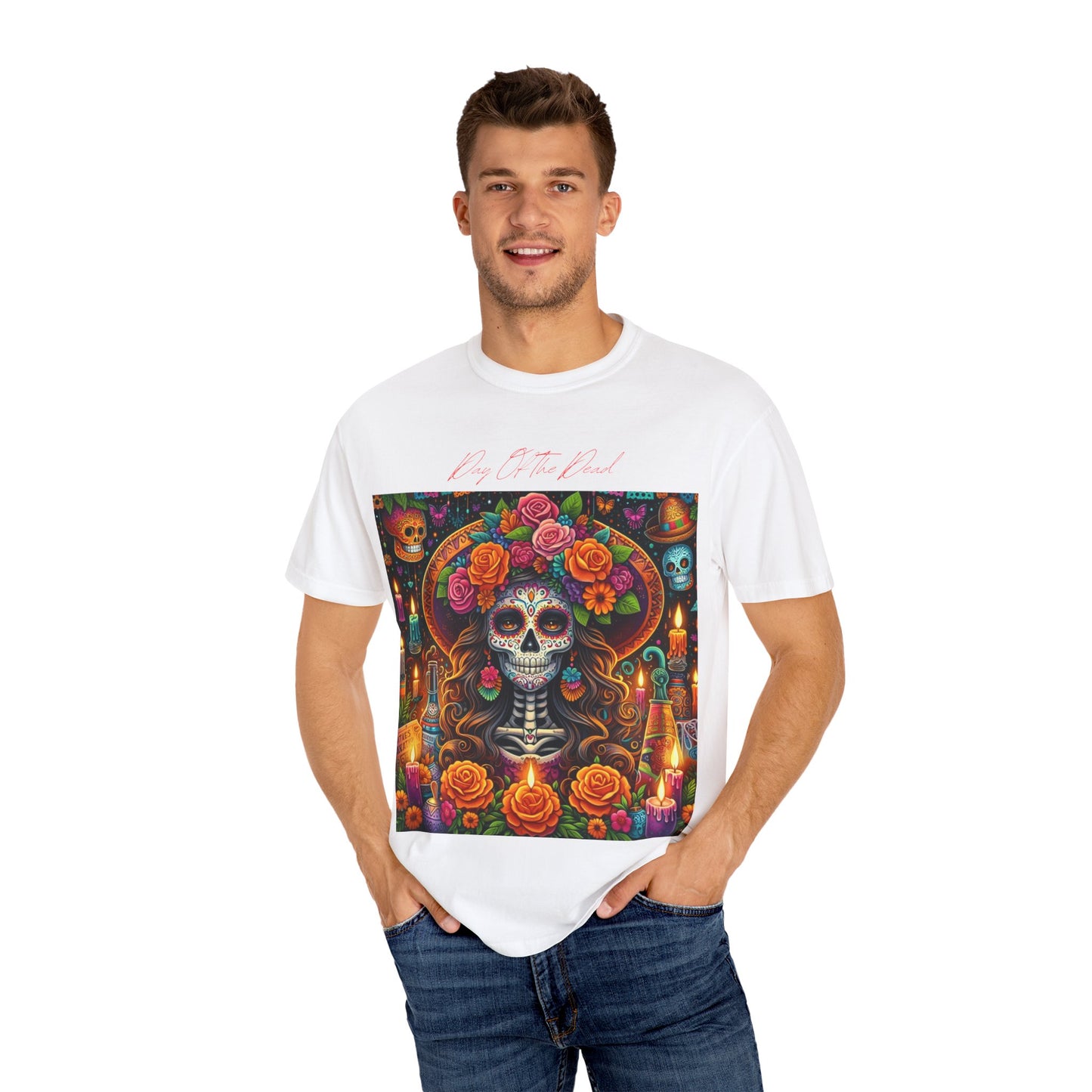 Day Of The Dead Unisex Garment-Dyed T-shirt