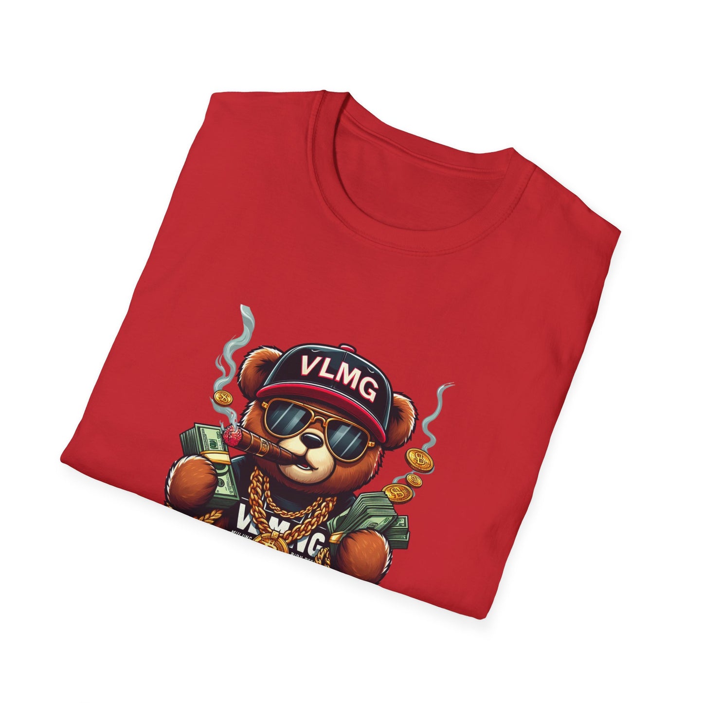 Fly Teddy Bear Unisex Softstyle T-Shirt