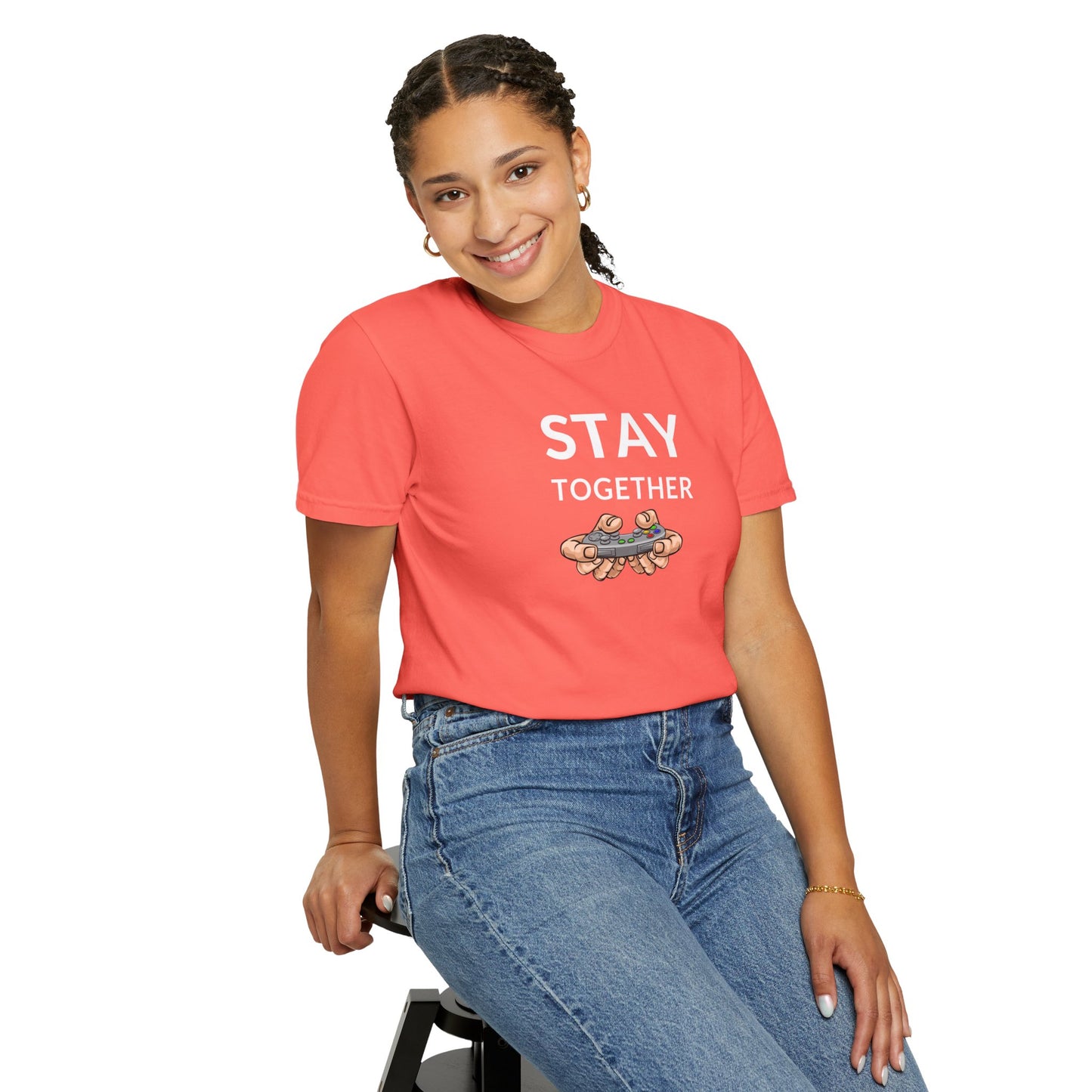 Stay Together Unisex Garment-Dyed T-shirt