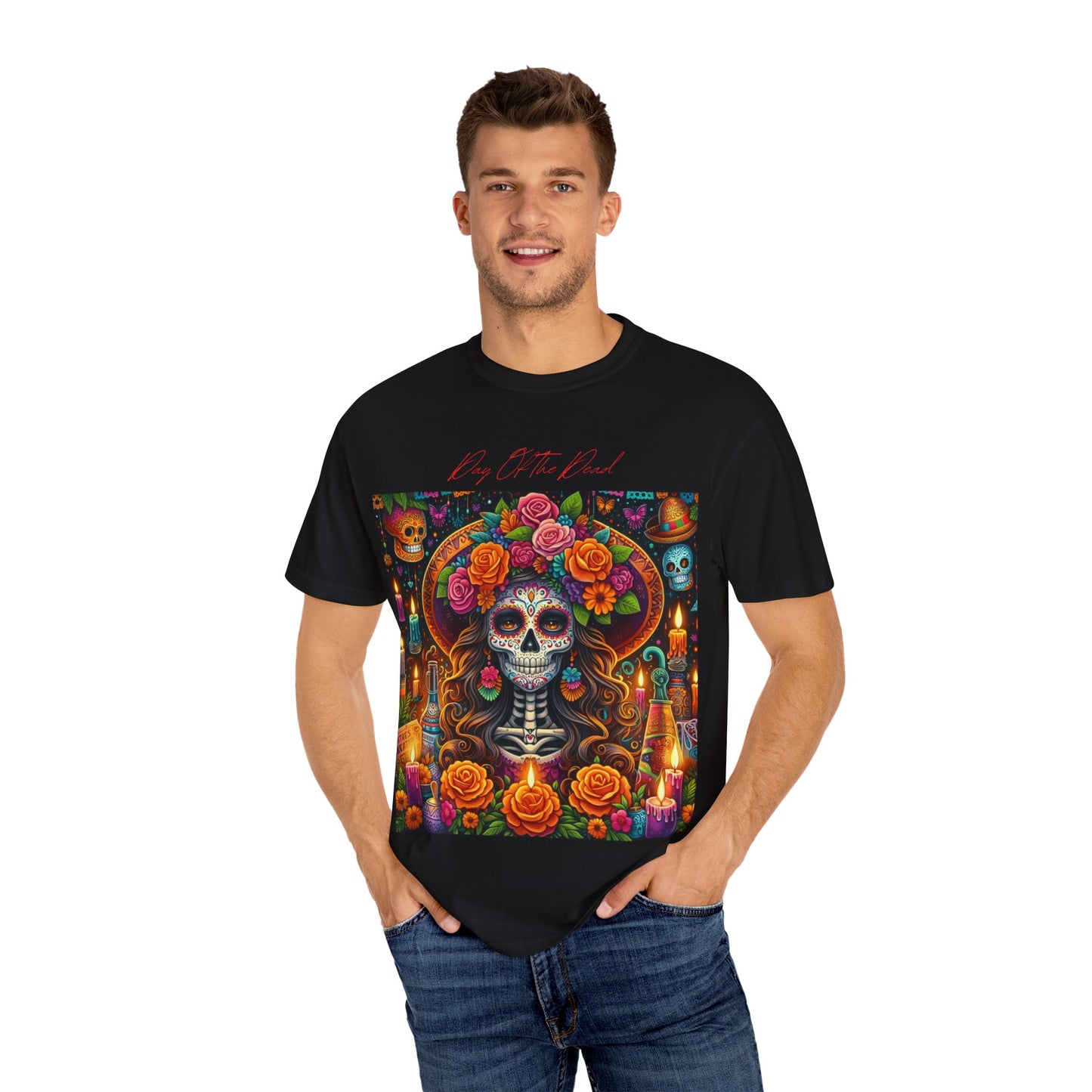 Day Of The Dead Unisex Garment-Dyed T-shirt