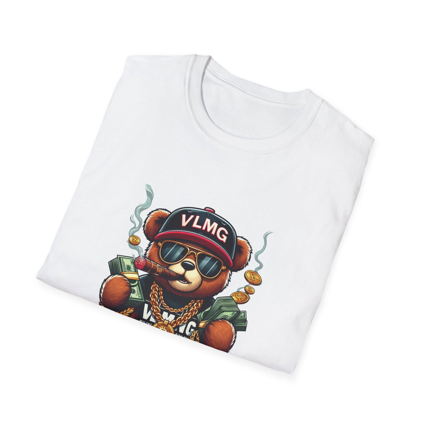 Fly Teddy Bear Unisex Softstyle T-Shirt