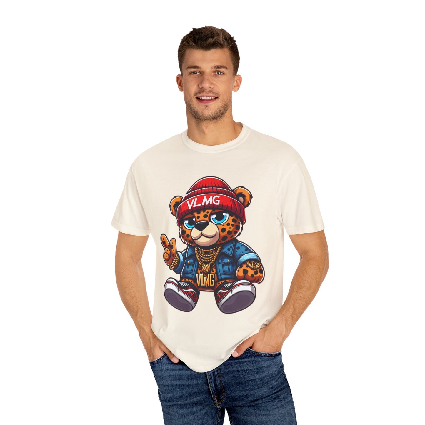 VLMG Teddy Bear Unisex Garment-Dyed T-shirt