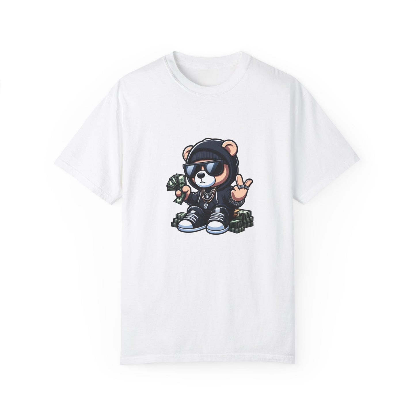 Stacks Bear Unisex Garment-Dyed T-shirt