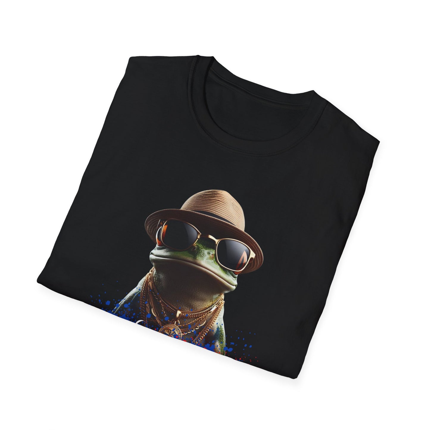 Dripppin Puerto Rico Frog Unisex Softstyle T-Shirt