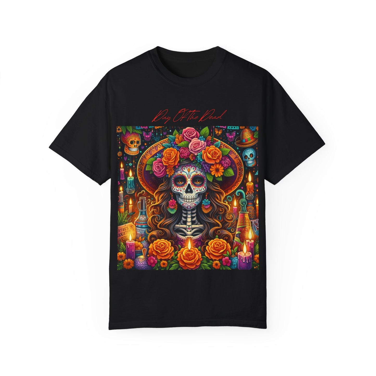 Day Of The Dead Unisex Garment-Dyed T-shirt