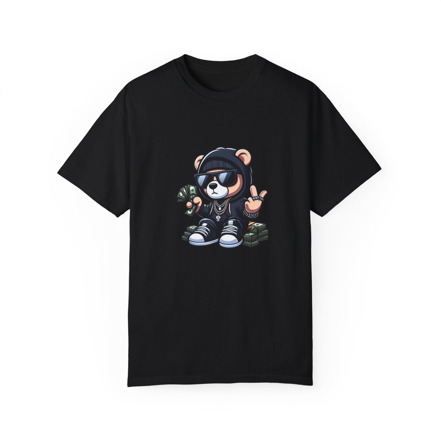 Stacks Bear Unisex Garment-Dyed T-shirt