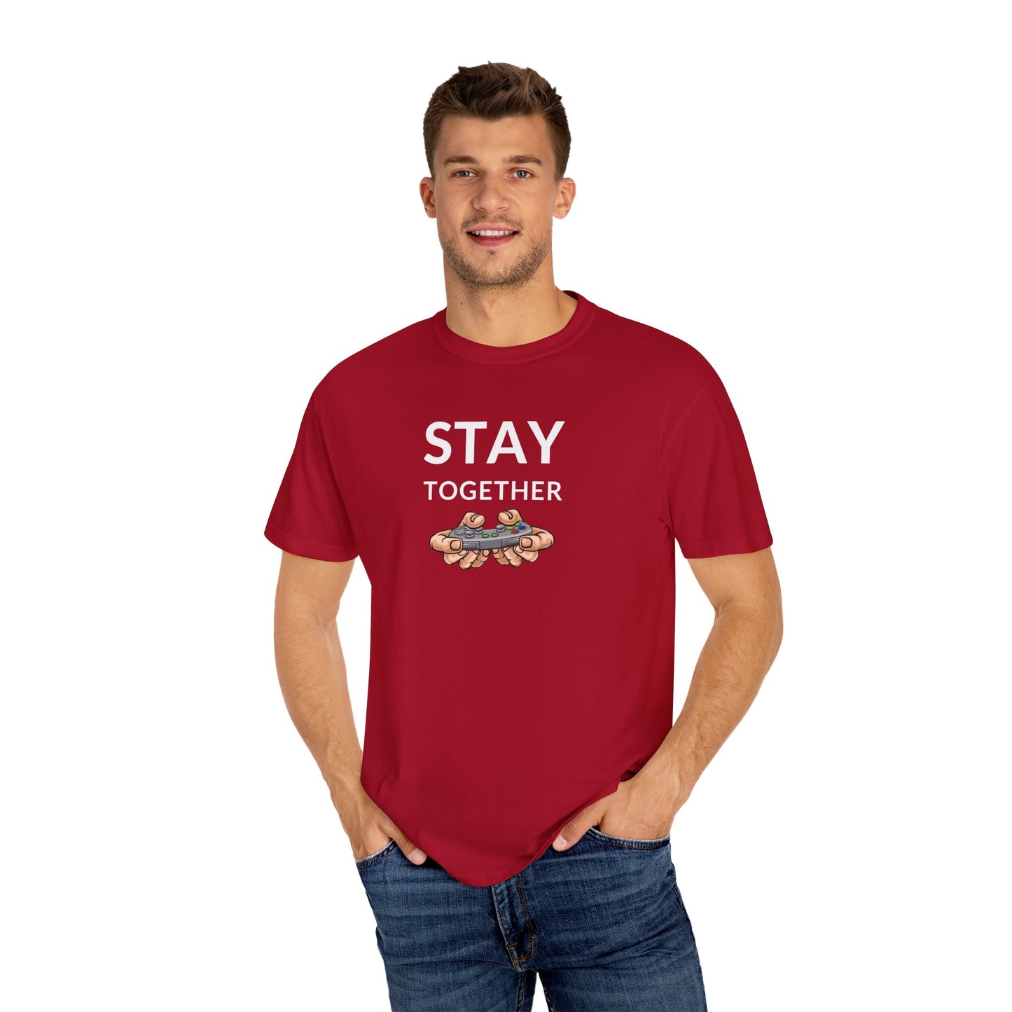 Stay Together Unisex Garment-Dyed T-shirt