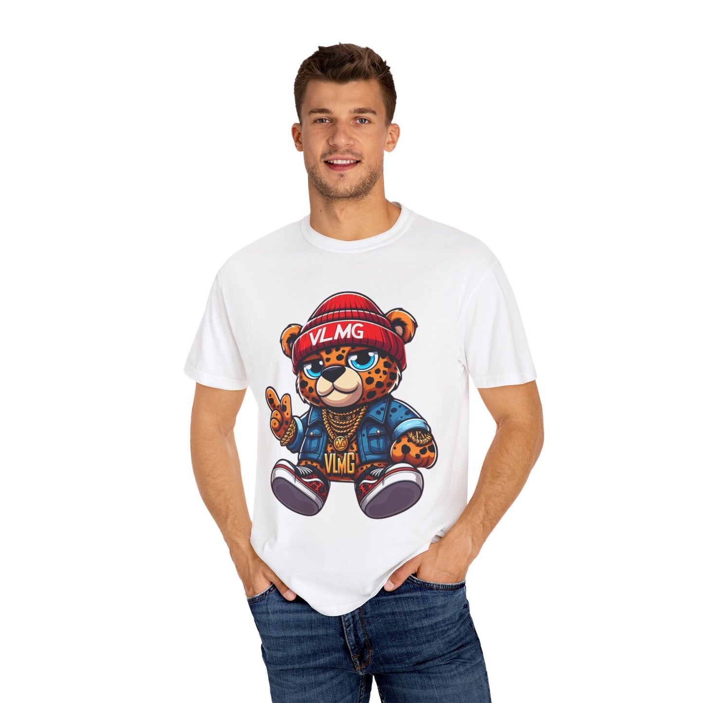 VLMG Teddy Bear Unisex Garment-Dyed T-shirt