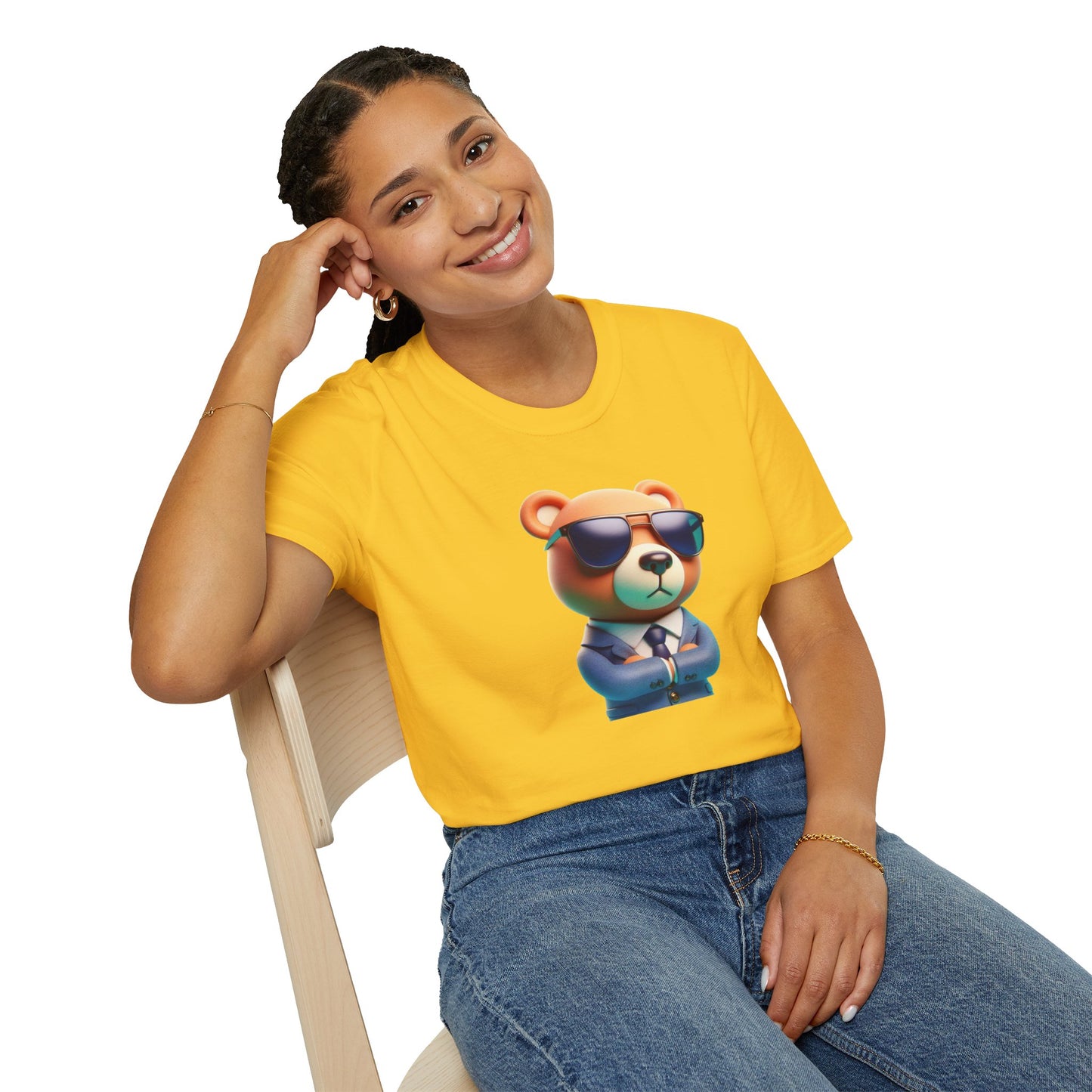 The Business Bear Unisex Softstyle T-Shirt