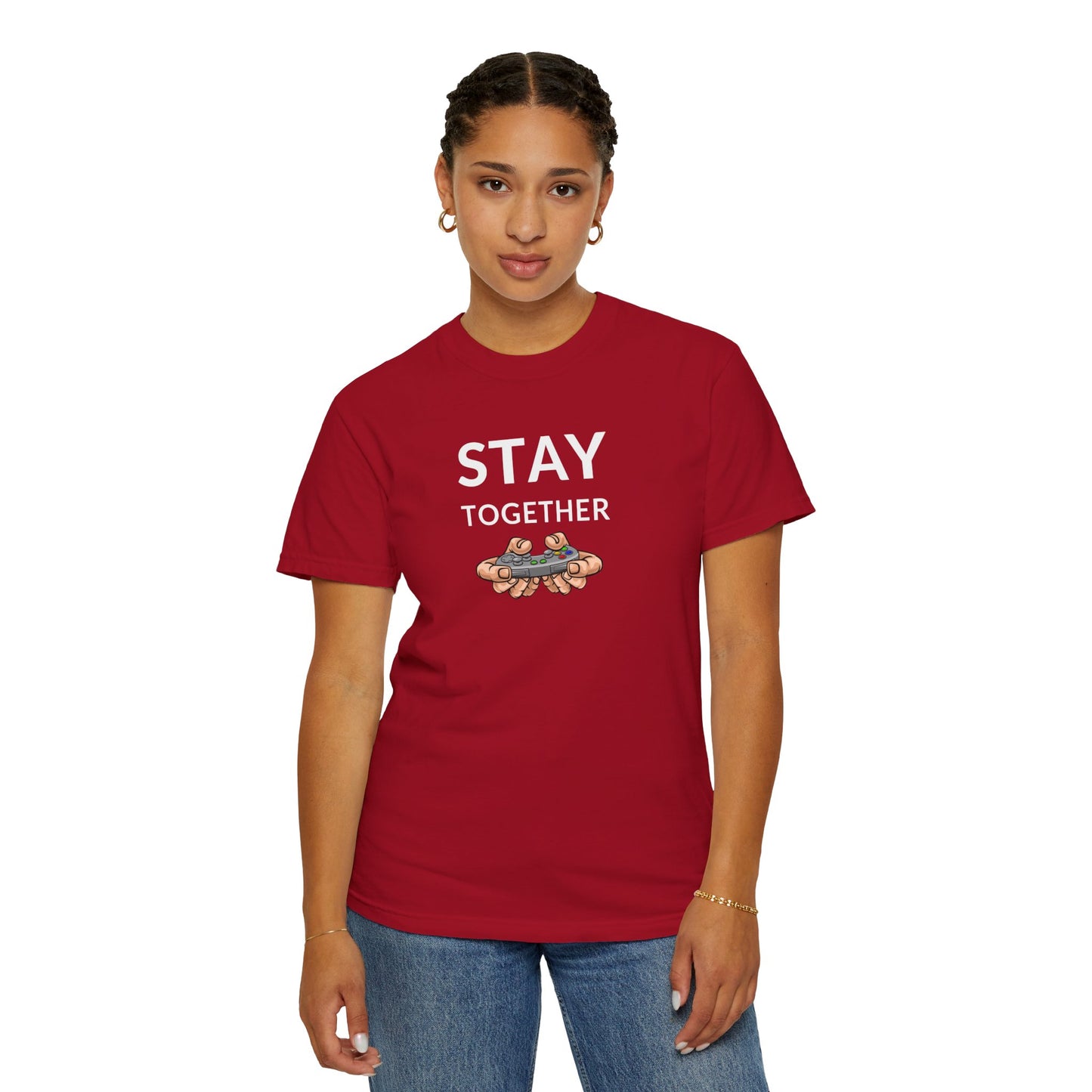 Stay Together Unisex Garment-Dyed T-shirt