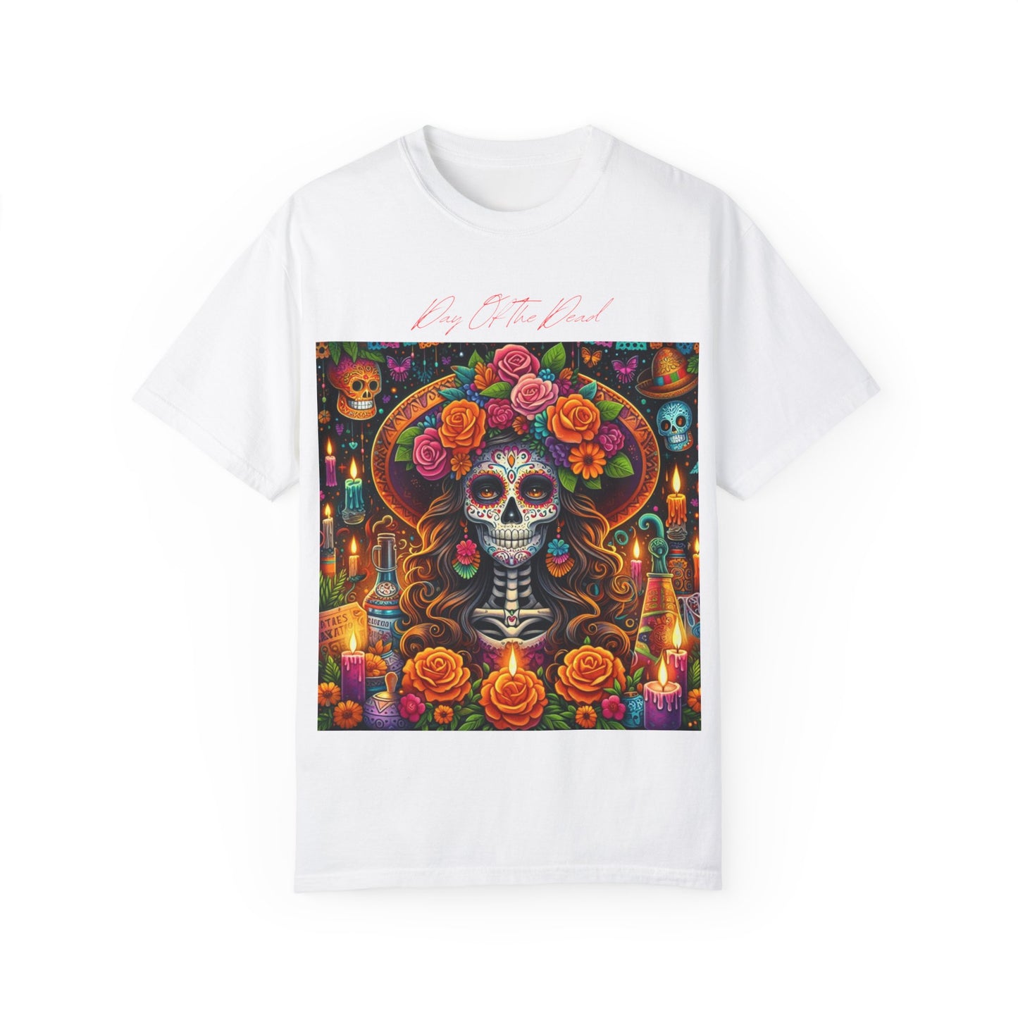 Day Of The Dead Unisex Garment-Dyed T-shirt