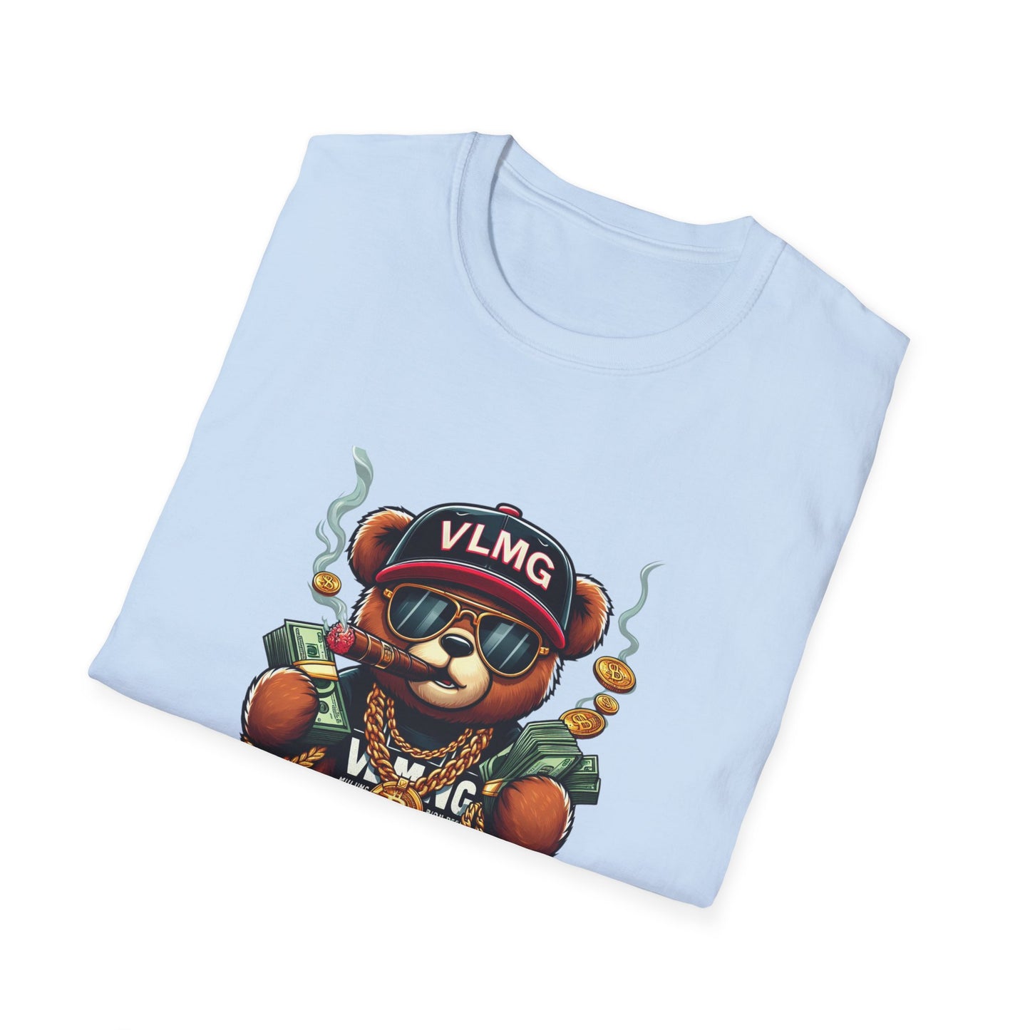 Fly Teddy Bear Unisex Softstyle T-Shirt