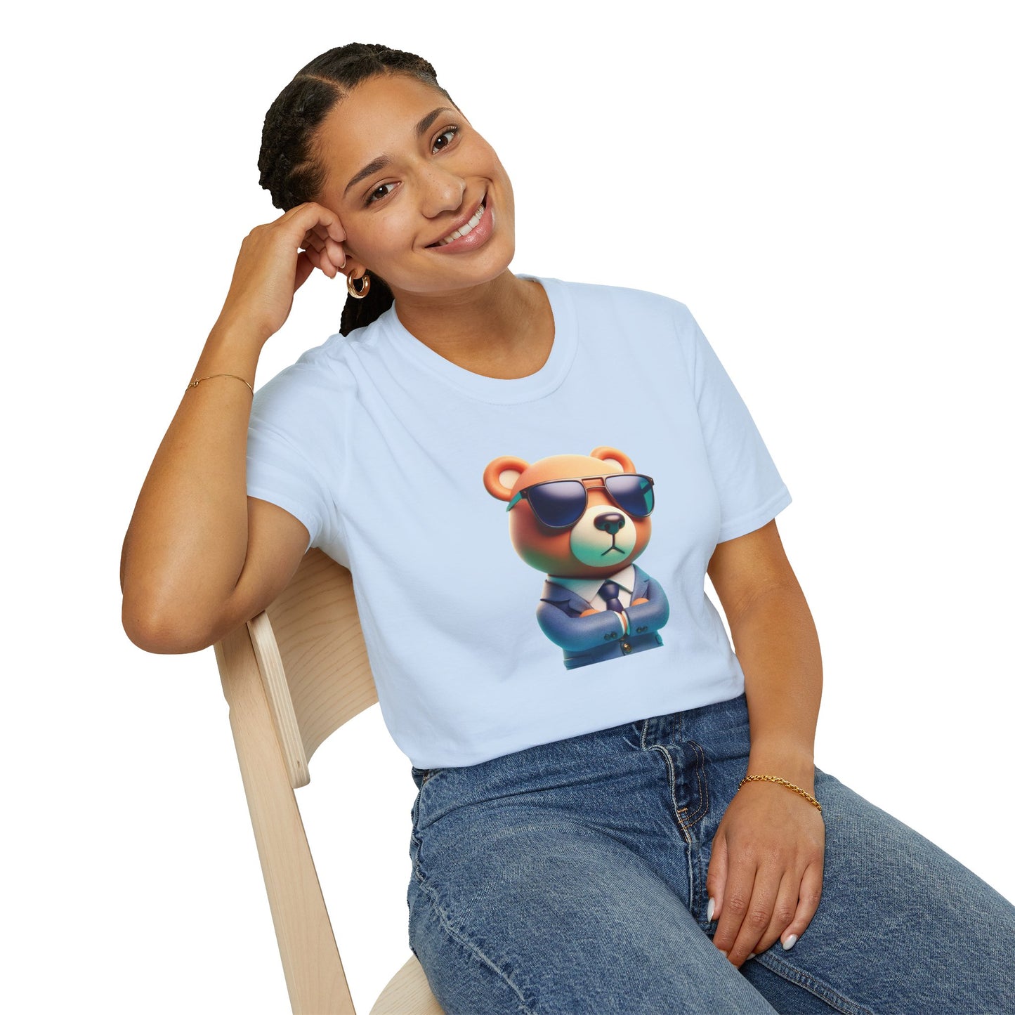 The Business Bear Unisex Softstyle T-Shirt