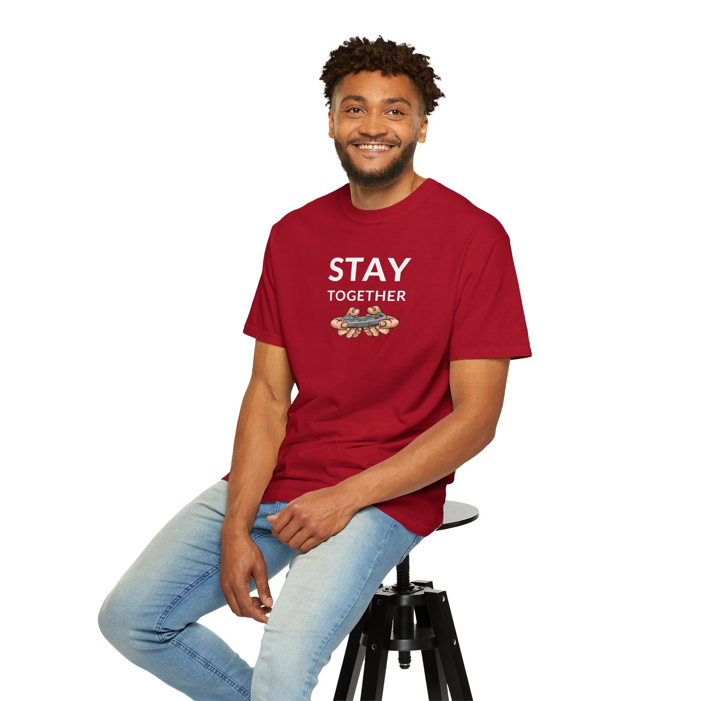 Stay Together Unisex Garment-Dyed T-shirt