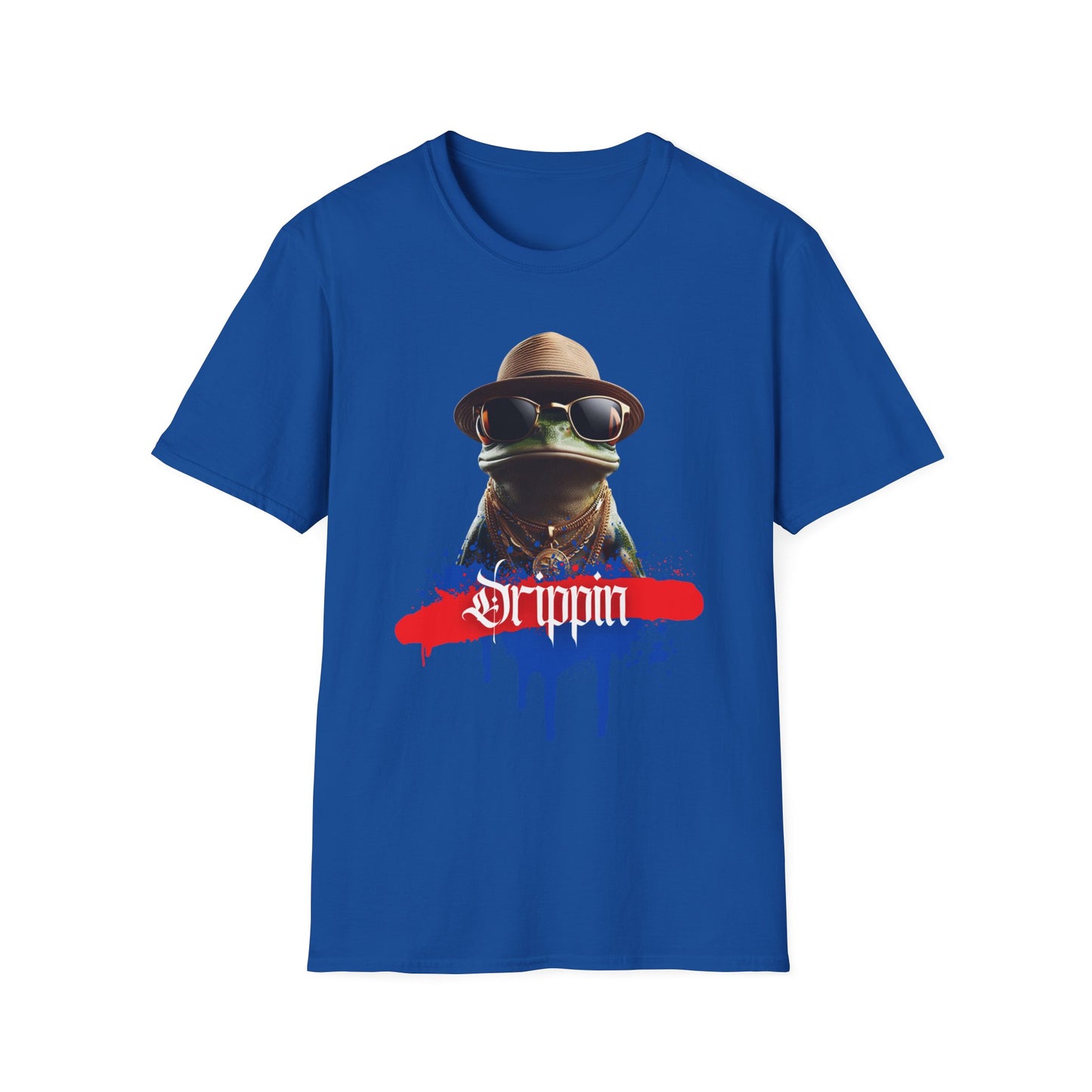 Dripppin Puerto Rico Frog Unisex Softstyle T-Shirt