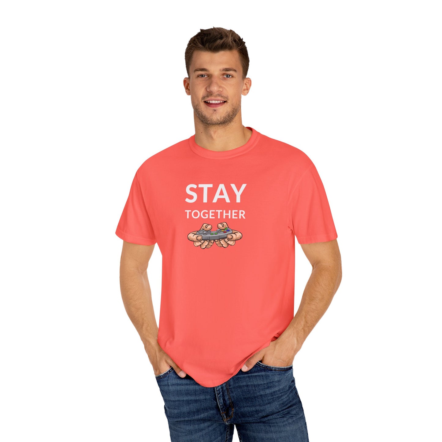 Stay Together Unisex Garment-Dyed T-shirt