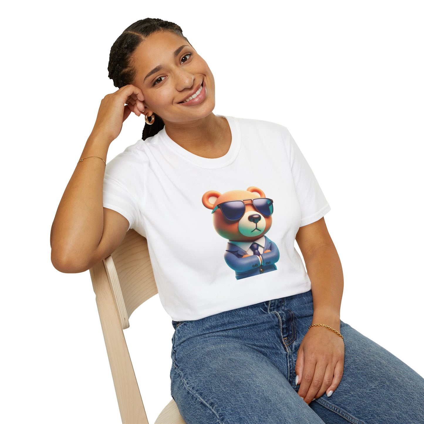 The Business Bear Unisex Softstyle T-Shirt