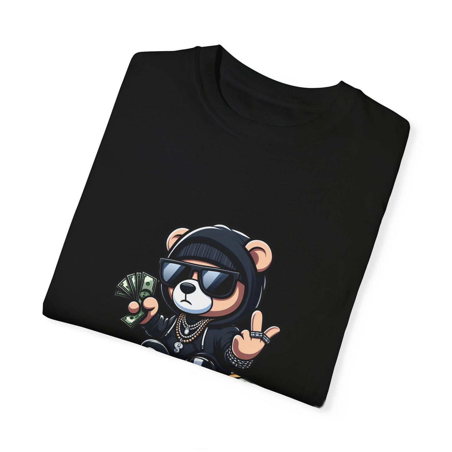 Stacks Bear Unisex Garment-Dyed T-shirt