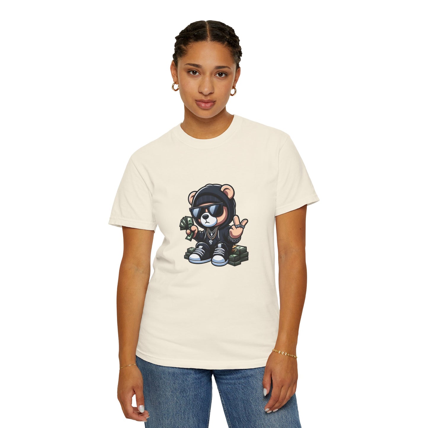 Stacks Bear Unisex Garment-Dyed T-shirt