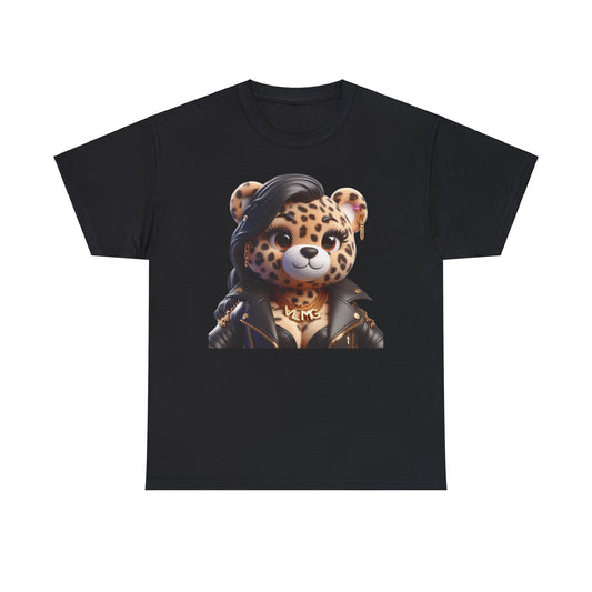 VLMG ladies bear cheetah print Unisex Heavy Cotton Tee