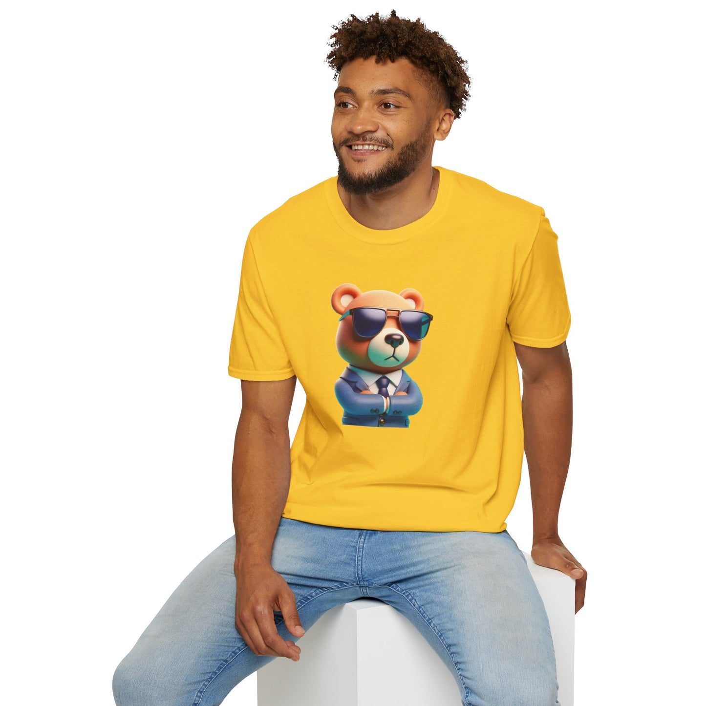 The Business Bear Unisex Softstyle T-Shirt