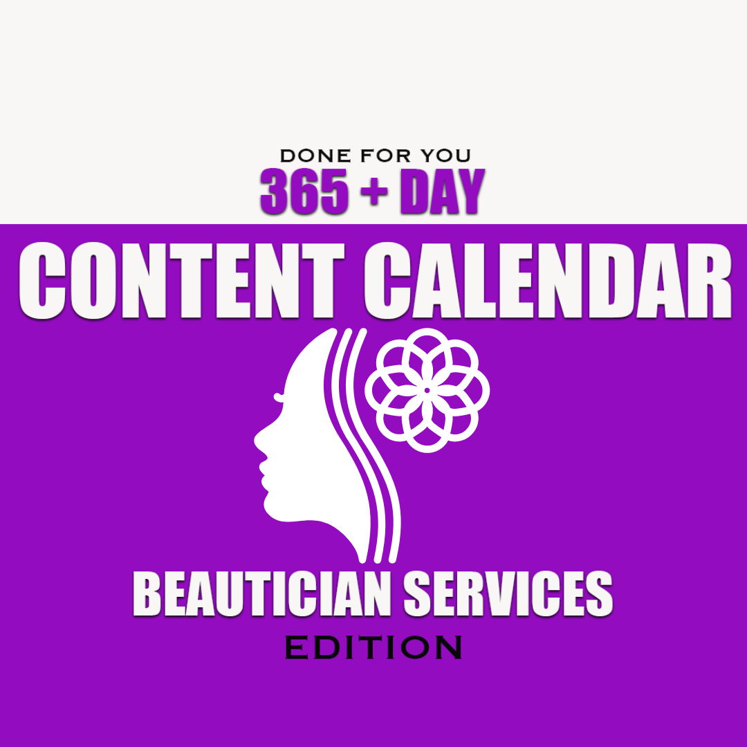 Elevate your beauty expertise with our exclusive 365+ Day Beautician Content Calendar – the ultimate companion for a year of glamour, style, and skill enhancement!