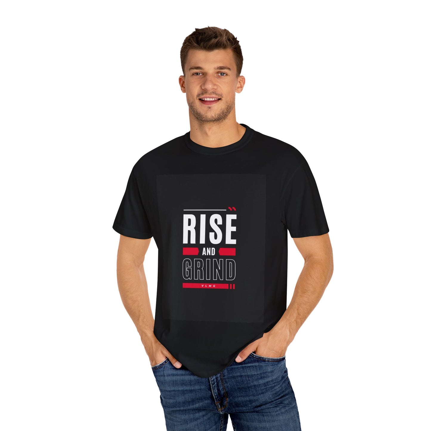 Rise and Grind Unisex Garment-Dyed T-shirt