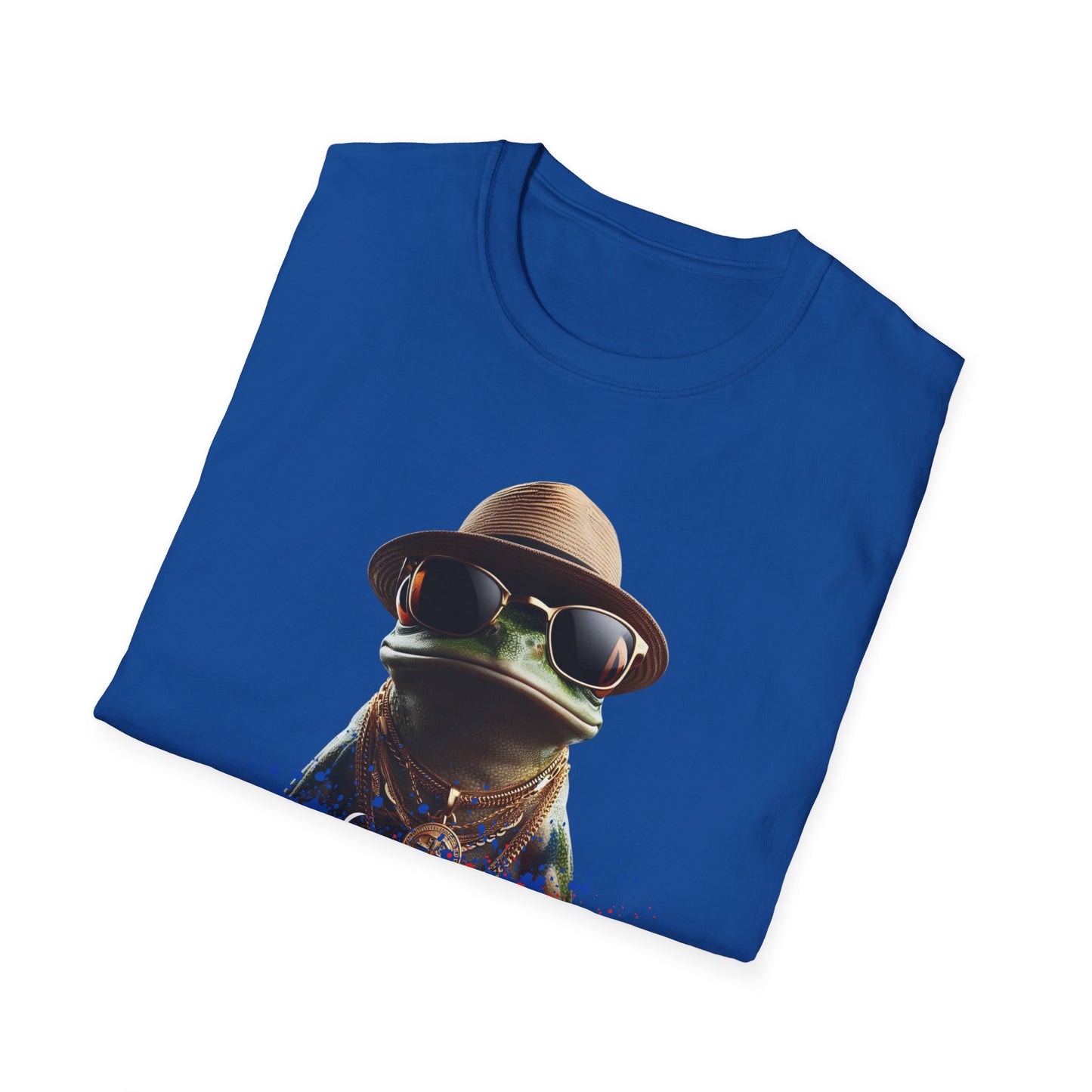 Dripppin Puerto Rico Frog Unisex Softstyle T-Shirt