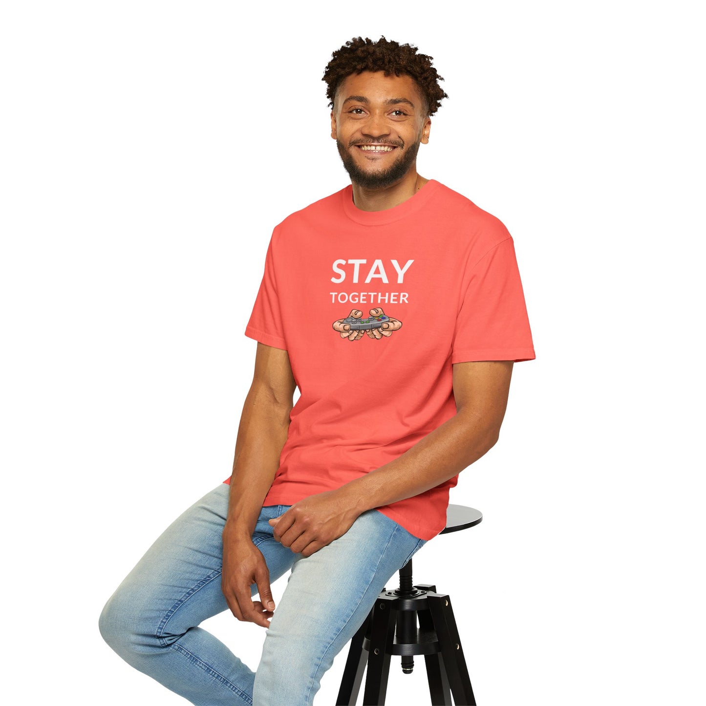 Stay Together Unisex Garment-Dyed T-shirt